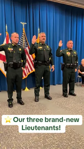 Congratulations to Lieutenants Milligan, McKinney, and Buoniconti on their recent promotions. This is how we do it! #polksheriff #promotions #lieutenants #congrats 