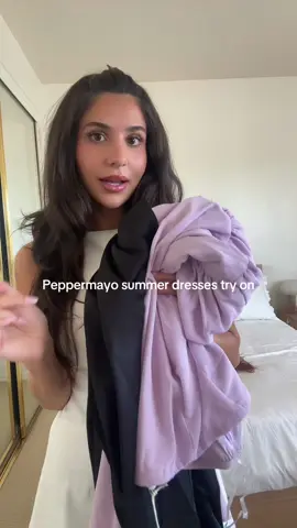 Ok the black one is insane #peppermayo @PEPPERMAYO  #summerdress #tryonhaul 