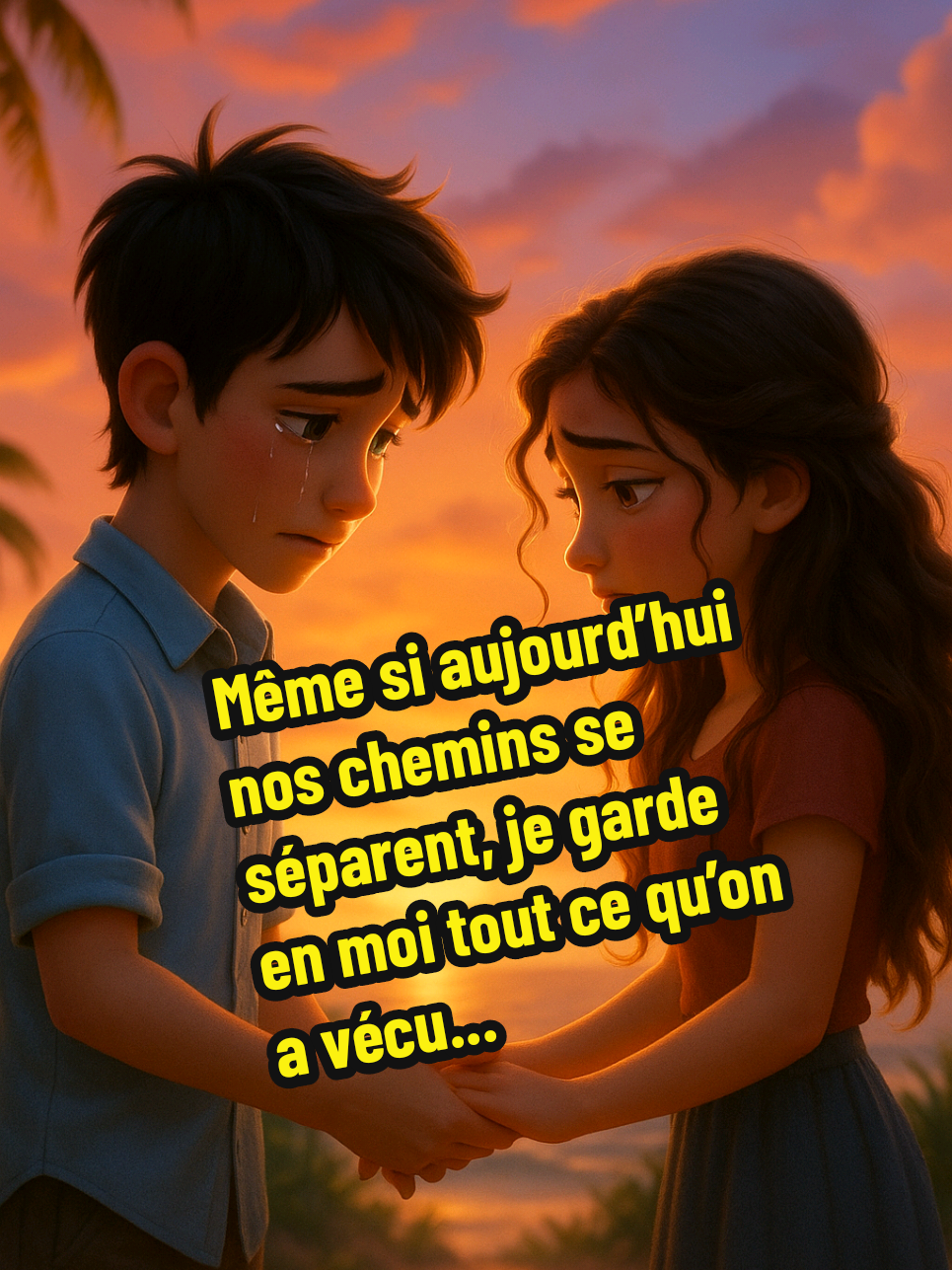 Même si aujourd’hui nos chemins se séparent, je garde en moi tout ce qu’on a vécu...