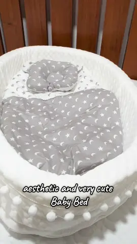 Nesting stage na ang ferson. Got this very cute baby nest or baby bed. Super cute at super ganda dahil sa soft cotton material. #babybed #nesting #babynest #babyessentials 