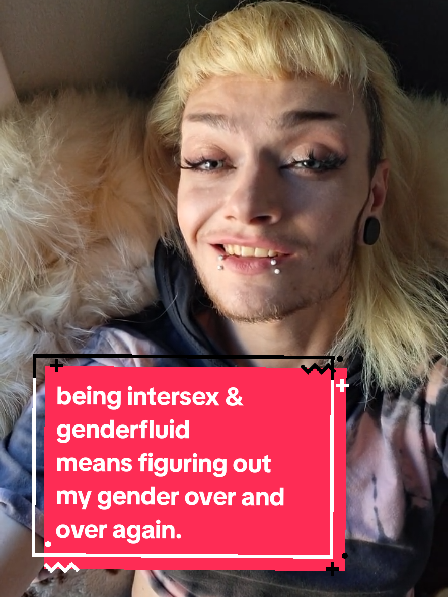being intersex and genderfluid means figuring out my gender over and over again. #lgbtqia #intersex #genderfluid #alternative #queer #gendernonconforming #genderjourney #lifelongjourney 