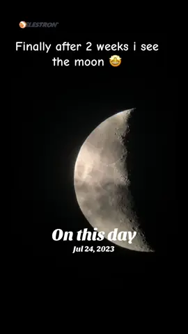 I really miss looking at the Moon #onthisday #moon #telescope #night 