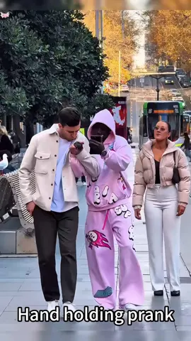 Hand holding prank #funny #tiktok #fyp #😂😂😂 #😄😄😄 #happy #funnyvideos #Tiktok #street #prank 
