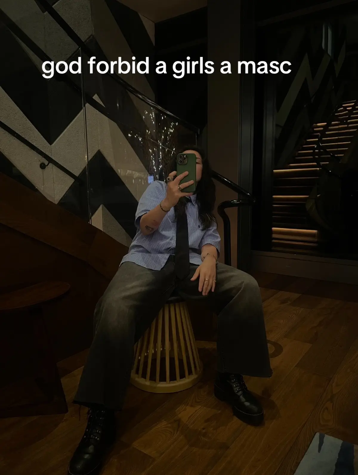god forbid a girl does anything #fyp #foryou #wlw #masc 