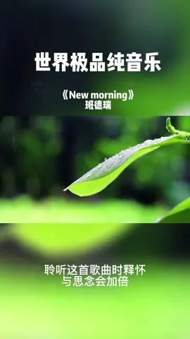 第四集｜《New morning》班得瑞经典作品，世界极品纯音乐，治愈唯美，听后释然思念倍增 #纯音乐 #世界名曲 #天赖之音 #清音寺 #清音留逝 #百听不厌的旋律 #灵魂音乐 #音乐推荐 #音乐分享 #音乐分享感谢聆听 #治愈系 #助眠 