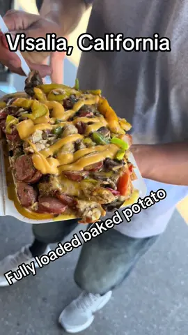Visalia, we’re here today #bakedpotatoes #foryoupageofficiall #esquites #streetvendors #foryoupage 