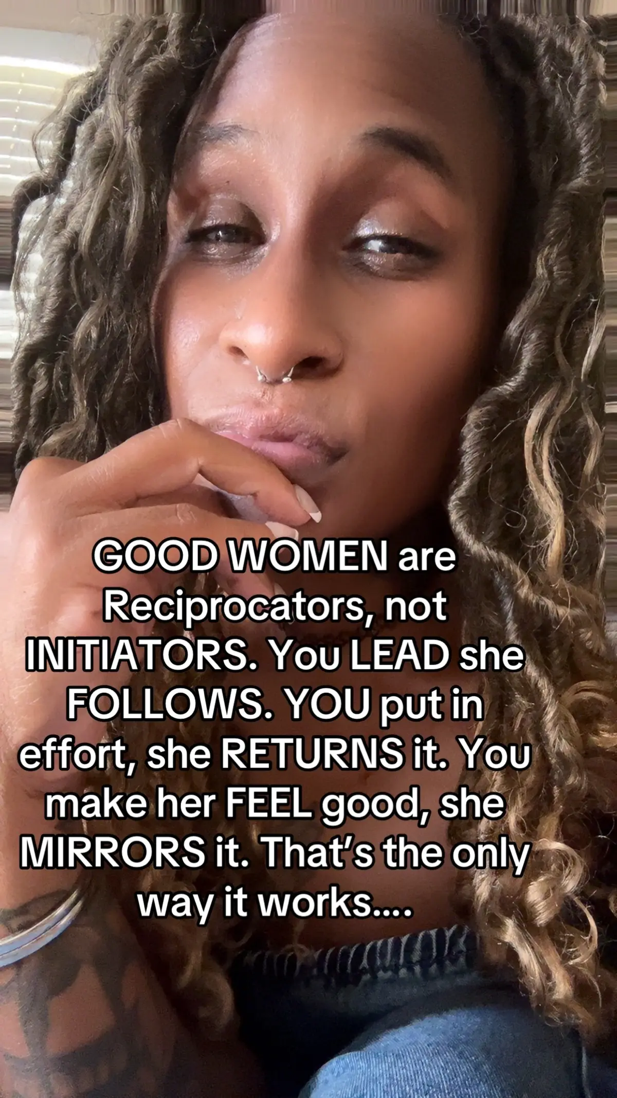 Most women want to be in their Soft Girl Era. Let us be there. Let us submit without hesitation. A who leads the correct way with a woman will see all the amazing things a woman will do for you. Plan dates, cook for her, buy her roses or flowers, and just show her that she is the one you want. People waste so much time in situations because they don’t want to be lonely.#stop people are dying daily while you are moving around like you won’t be here. Find you someone who reciprocates the same thing. No one is never perfect, but get you that one that you can be with for he remainder of your time on earth. Let’s see more #marriages instead of #failed relationships. #relationshipadvice #relationshiptips #intentions #purpose 