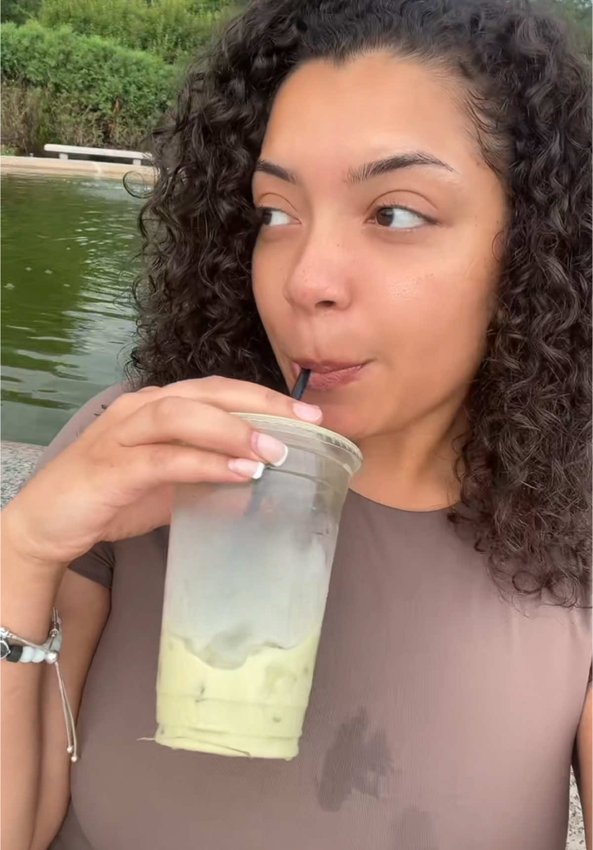 at da park n i spilled on my shirt  