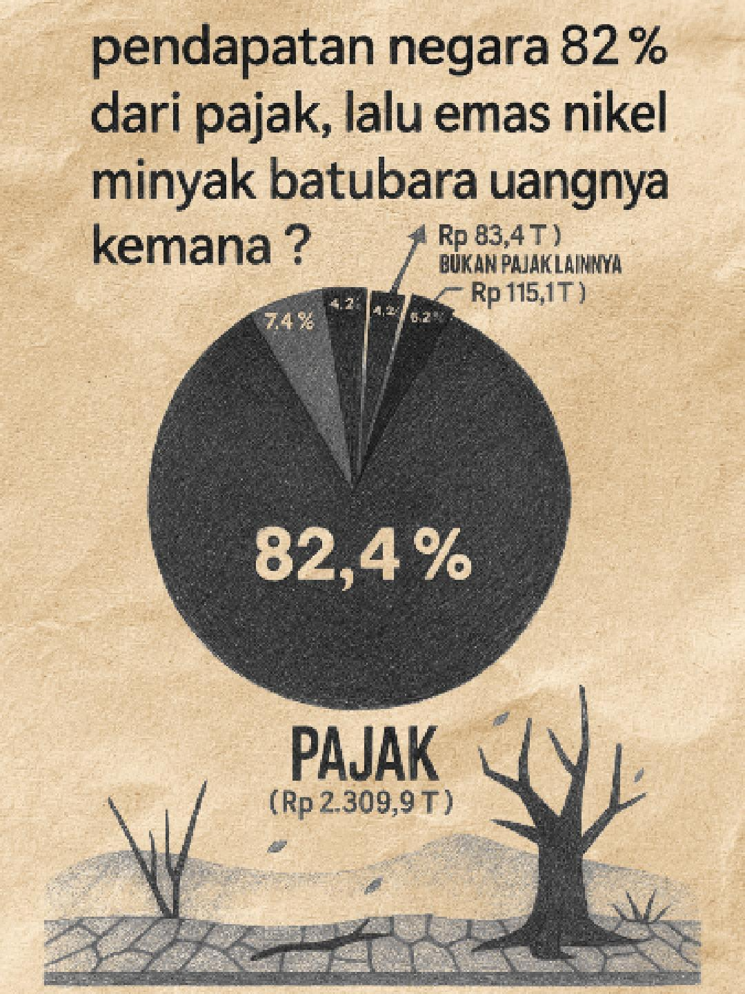 82% pendapatan negara Indonesia berasal dari pajak. Tapi… ke mana uang dari emas, nikel, batu bara, dan minyak? Video ini akan mengungkap sisi gelap dari sistem ekonomi kita: Apakah rakyat benar-benar menikmati kekayaan alam negeri sendiri? Siapa yang sebenarnya untung dari tambang dan energi kita? 💥 Siap-siap tercerahkan — atau justru marah! 🔔 Subscribe untuk konten fakta tersembunyi dan viral lainnya. 💬 Komentar: Menurut kamu, solusi terbaiknya apa? #Pajak #KekayaanAlam #EkonomiIndonesia #ViralIndonesia #FaktaTersembunyi