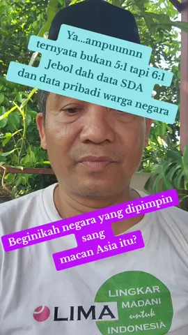 Jebol...data SDA dan warga negara. Kamis, 24 Juli 2025. 
