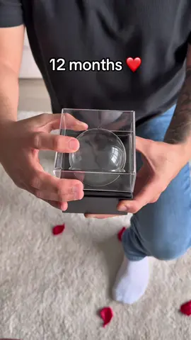 It's the best gift I got 🎁❤️ Is a personalized crystal ball that plays your favorite video. Perfect for remembering loved ones, pets, special moments and more #couples #personalizedgift #crystalball