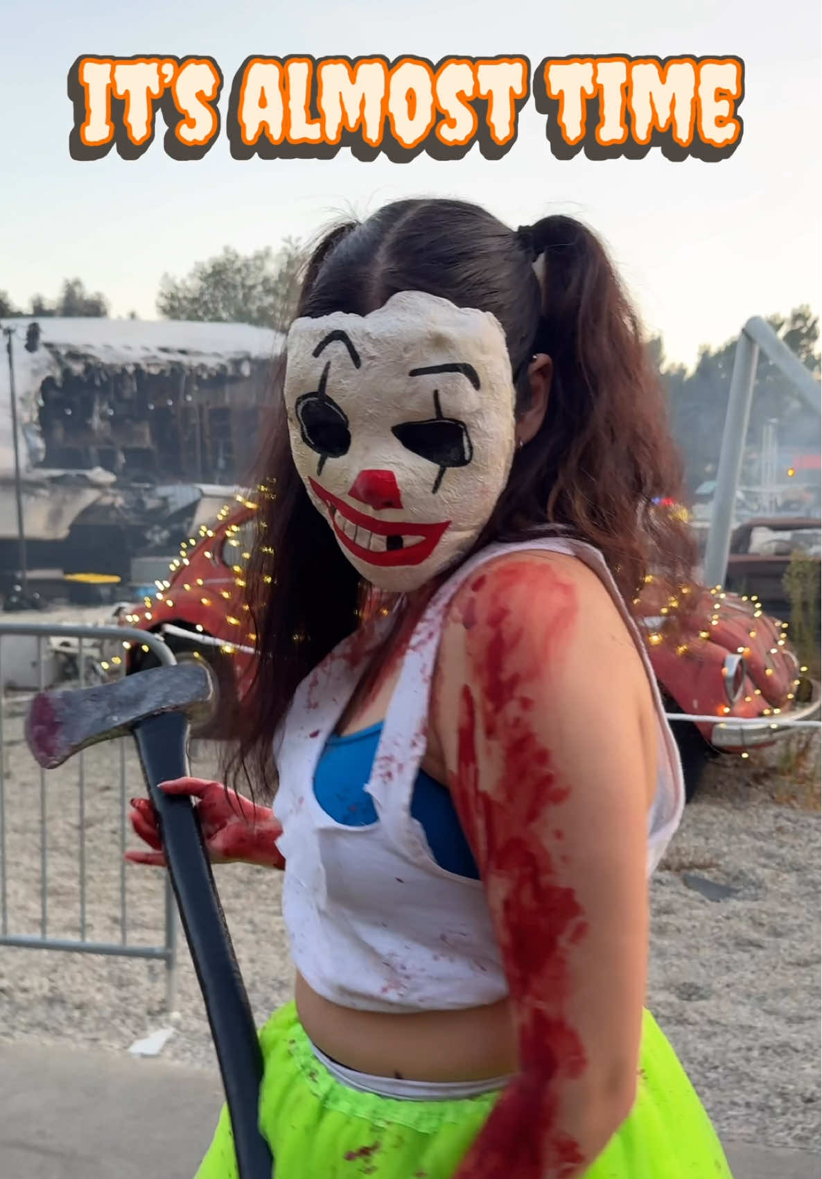 It’s almost time! Spooky Season is creeping up. #spookyseason #halloween #horrornights #scaryfarm #haunt #halloweenhaunt #spooky 