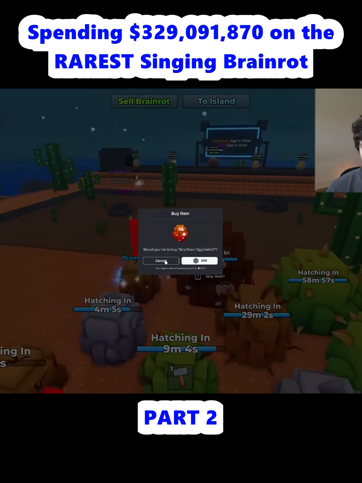 Spending $329,091,870 on the RAREST Singing Brainrot (2)