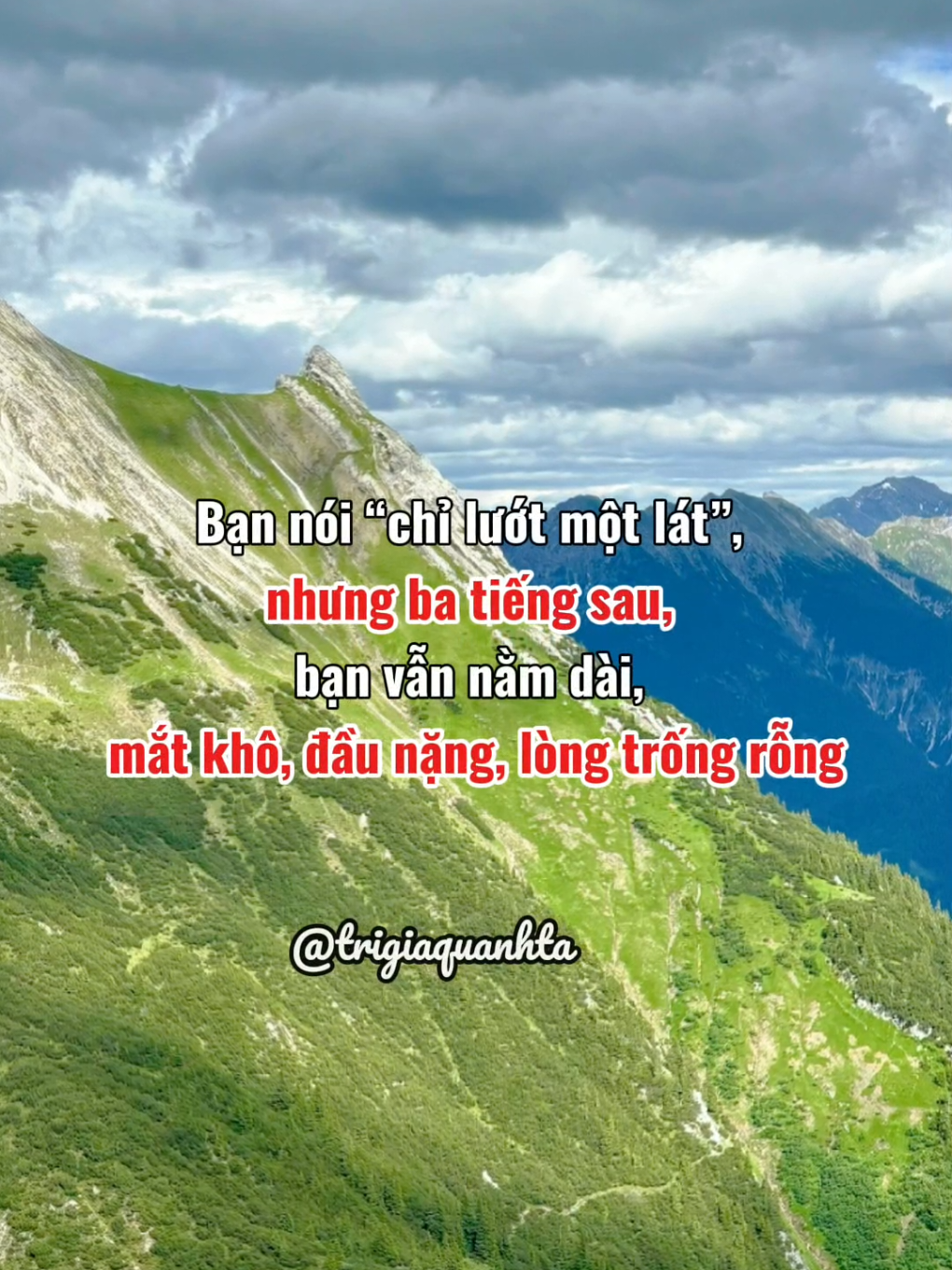Mỗi lần bạn thỏa hiệp với cảm giác “cho vui tí thôi”, là mỗi lần bạn nhường chỗ cho sự bạc nhược thống trị bản thân mình... #trigiaquanhta #phattrienbanthan #fyp #dopamine 