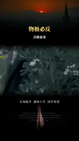 物極必反！！ #情感共鳴  #經歷閱歷  #現實  #國學智慧