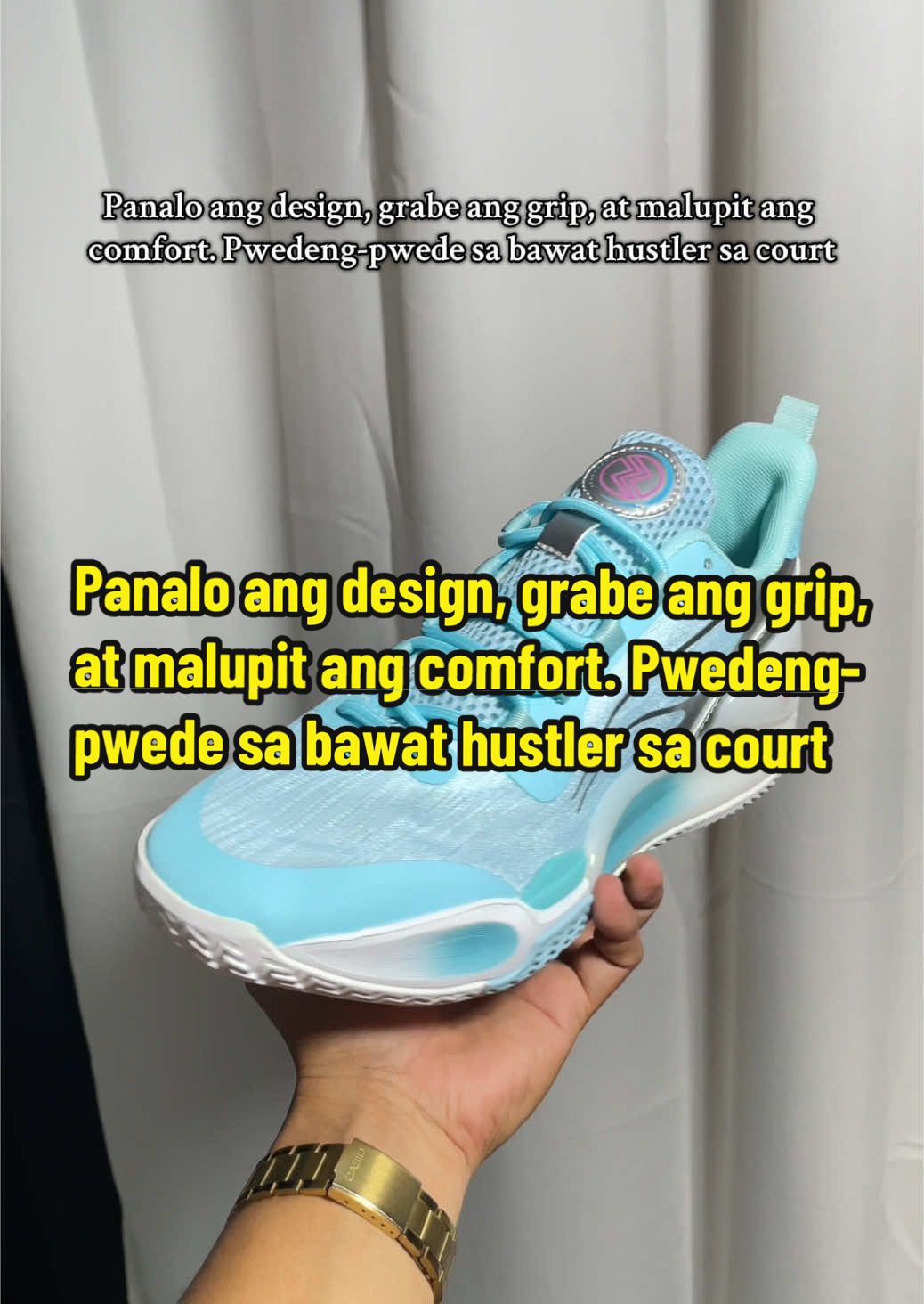 Panalo ang design, grabe ang grip, at malupit ang comfort. Pwedeng-pwede sa bawat hustler sa court #fyp #fypageシ #CourtReady #tiktokviral #kuyapatsportswear #murangsapatosditosatiktok #BasketballShoes #shoes 