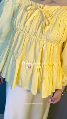 jatuh cinta sama blouse kuning gemesss ini #blouse #blousemurah #blousewanita #koreanblouse 