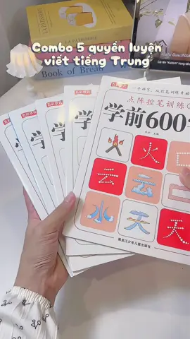 combo 5 quyển cho người mới bắt đầu nha #hoctiengtrung #luyenvietchuhan #viral #xuhuong #ilovetiktok #minnie68 