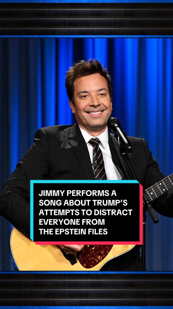 Jimmy performs a song about Trump’s attempts to distract everyone from talking about the Epstein files. #FallonTonight #TonightShow #Trump #JimmyFallon 