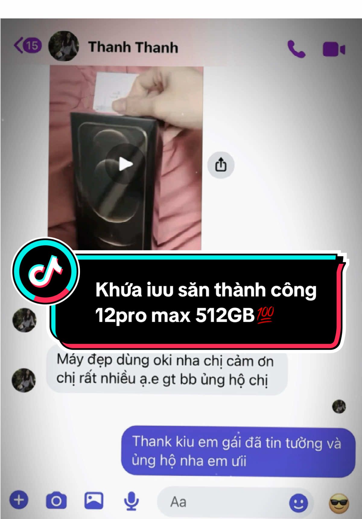 Hàng Hiệu Thì Không Cần Giới Thiệu✅.Feedback em gái săn thành công 12promax📲💯.uboxx cho Phương để sở hữu iphone xịn xò nhaa📲🍏 #viral #uocduoclenxuhuong #xuhuongtiktok #12promax #uytinchatluong📎 