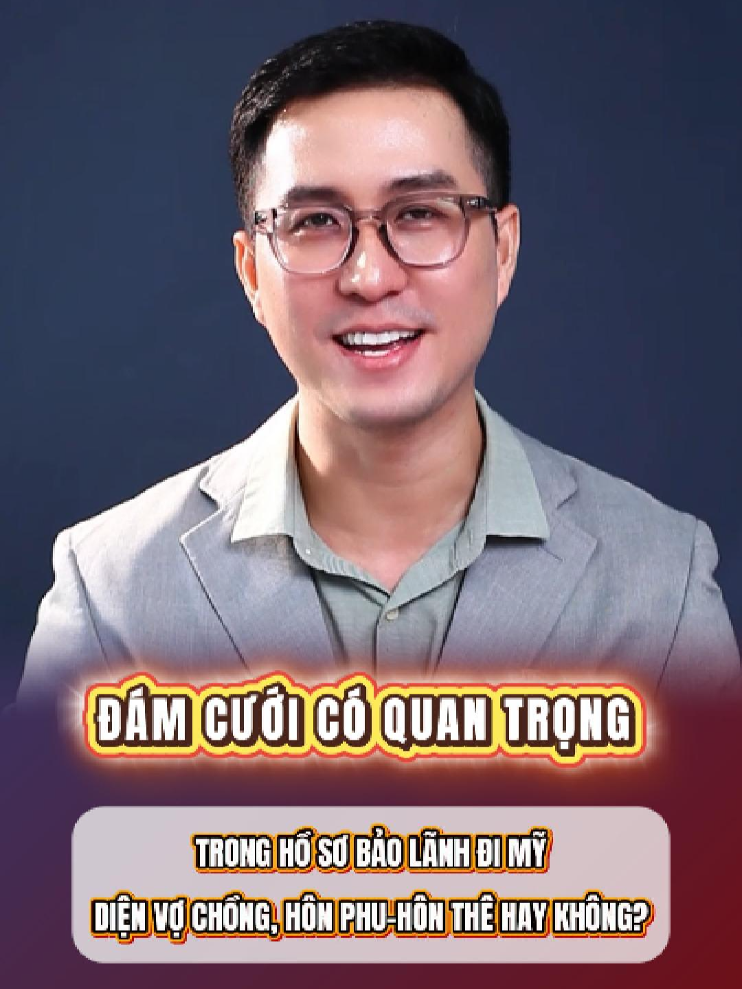 ♥💥Đám cưới có quan trọng trong hồ sơ bảo lãnh đi Mỹ diện vợ chồng, hôn thê/hôn phu hay không? 👉Một hồ sơ tốt là một hồ sơ hoàn chỉnh với những loại giấy tờ theo Luật di trú Hoa Kỳ và đính kèm là một hệ thống bằng chứng, những bằng chứng này diễn biến theo các mốc thời gian đáng nhớ của mối quan hệ. 👉Việc tổ chức đám cưới hay không chỉ có ý nghĩa là thêm hoặc bớt đi một loại bằng chứng trong tổng thể khối bằng chứng chứng minh mối quan hệ thực sự giữa đương đơn và người bảo lãnh, nó không bắt buộc nhưng nếu có thì vẫn là một ưu thế trong hồ sơ của bạn. Hãy cùng theo dõi clip nhé! CHUYÊN BẢO LÃNH ĐỊNH CƯ DIỆN VỢ CHỒNG, HÔN THÊ HÔN PHU -------------- 🏫 TỔ CHỨC TOÀN CẦU VISA 🏠 Phòng 3.21 - 3.22 Tầng 3 - Newton Building, 38 Trương Quốc Dung, P. Phú Nhuận, TP.HCM ☎️ Hotline Tư Vấn: Ms.Thi: 0903.912.212 - Mr.Huy: 0906.818.318 #toancauvisa #baolanhmy #dinhcumy #Visatoancau#baolanhdimy #baolanhhonthe #baolanhdienvochong #lgbtq #dinhcumy