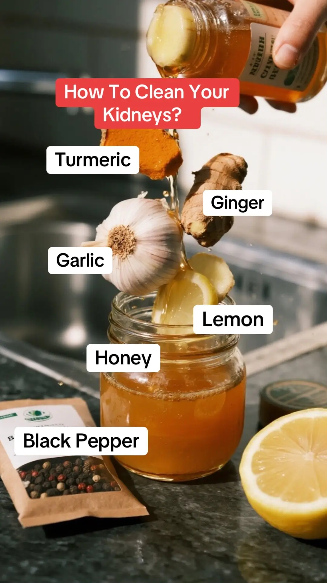 One drink for your troubles..#detox #clean #nutritiontips #naturalremedies #turmeric#kidneys #garlic #detoxdrink #healthyliving