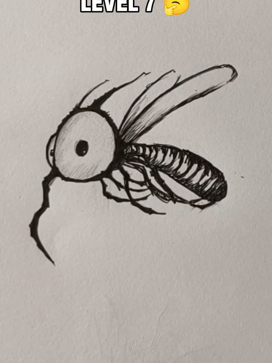 Drawing Mosquito in different level 😂 #drawing  #foryou  #fyp  #mosquitodrawing