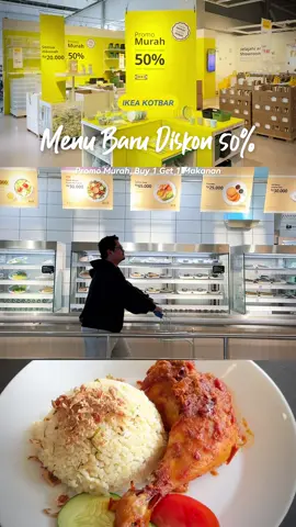 Cuma di @IKEA Indonesia punya menu baru dan diskon 50%‼️ 1.  Ayam Rica-Rica  2. ⁠Pisang Ijo Mochi Cake 3.  Australian Sirloin Prime Steak 4. ⁠Diskon 50% Perabotan Rumah Gas ngeng borong ke IKEA terdekat kalian  atau ke web nya ike.co.id‼️ 📍IKEA Kota Baru Parahyangan Bandung #HanyadiIKEA #IKEA #ikeaonlineindonesia #newmenu #kotabaruparahyangan