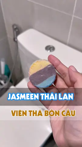 Viên thả bồn cầu mùi thơm nhẹ, sạch sẽ 👍 #vienthaboncau #jasmeen #vesinhboncau 