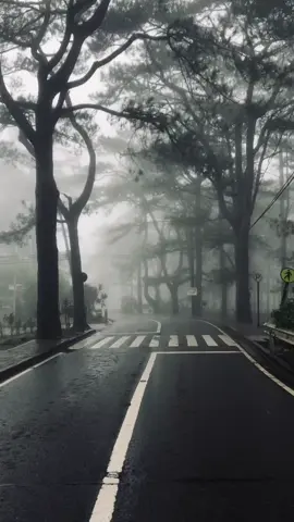 Forever romanticizing Baguio Weather.                                             #foggy #foggybaguio #campjohnhay #baguiocity #baguiofeels 