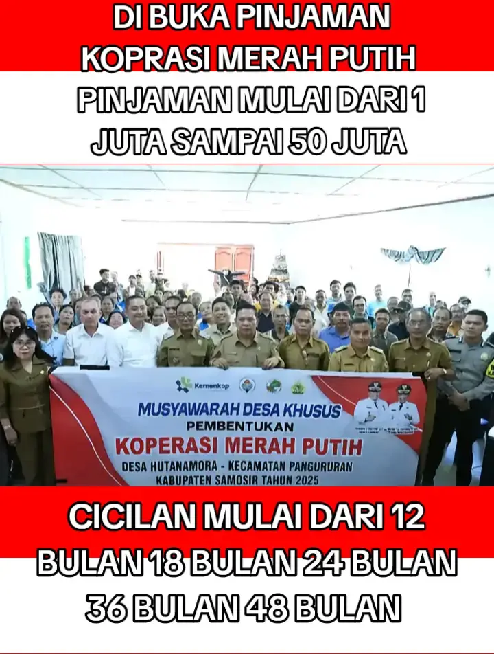 di buka pinjaman koperasi merah putih  #koprasi #pinjaman #pinjamancepatcair 