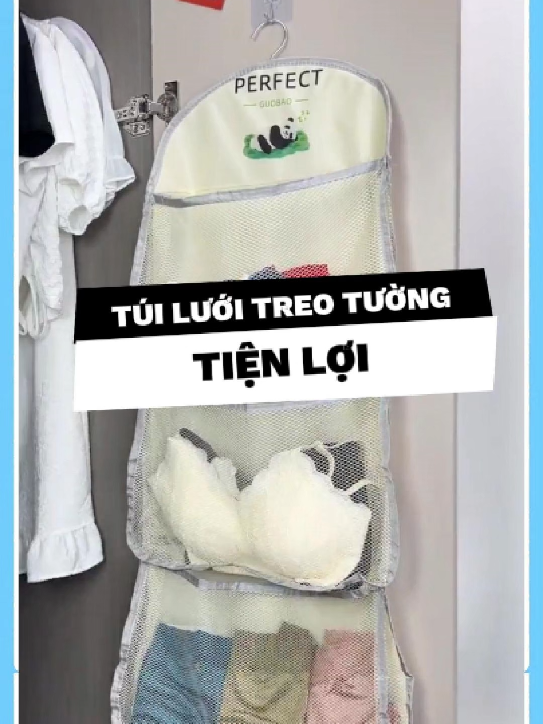 🧦 Túi Lưới Treo Tường – Sắp xếp gọn gàng, tìm là thấy ngay! #tuiluoitreotuong #duyne0710 #giadungthongminh #giadungtienich #xuhuong #fyp
