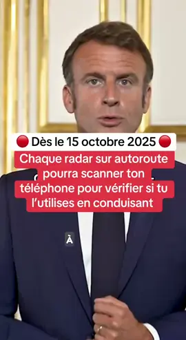 Radars autoroutiers capables de détecter l'utilisation du téléphone au volant #tiktoknews #nouvelle #france #pourtoii #actualité 