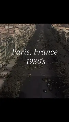 Paris, France 1930‘s                        #paris #france #1930s #streets #eiffeltower #beauty #20thcentury #history #past #copylink #fy #fyp #viral #edit #viralvideos 