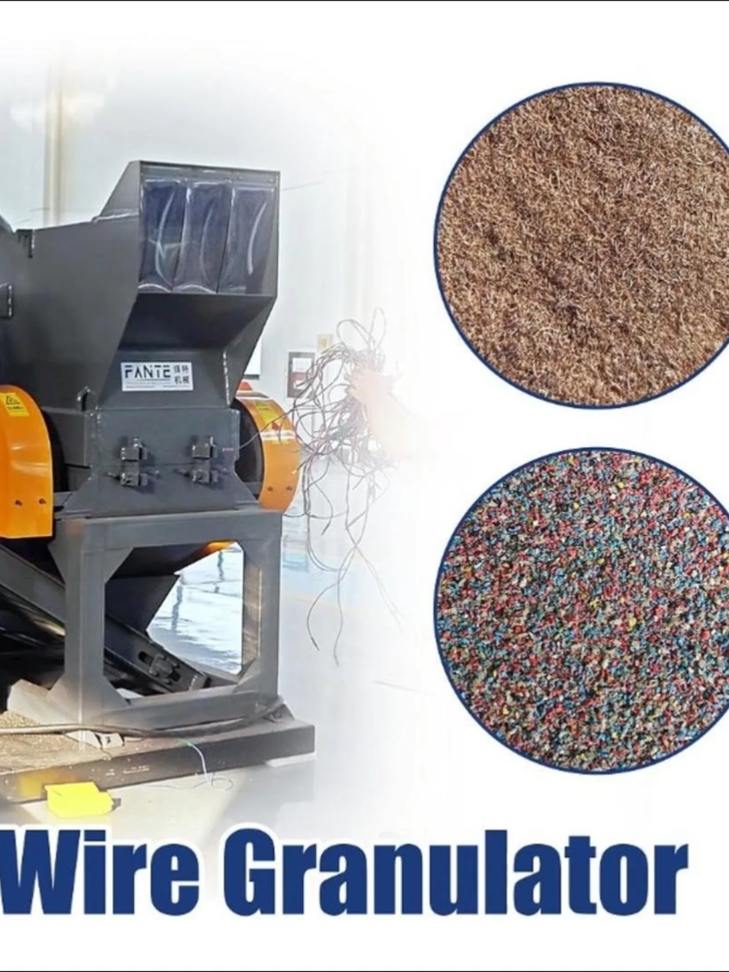 FTG-06 Copper Cable Granulator Recycling Machine ✅ 400-700kg/h capacity ✅ High copper purity ✅ Easy to operate & maintain 💬 Contact us today to learn more! email:fantemachinery@gmail.com WhatsApp:+86 137 7096 3575 #copperrecycling #cablewirerecycling #granule #copper #wirerecycling #cable #wirerecyclingmachine #wiregranulatormachine #cablerecyclingmachine #cablegranulator #copperwireseparatormachine #wireshredderequipment #wiregranulator