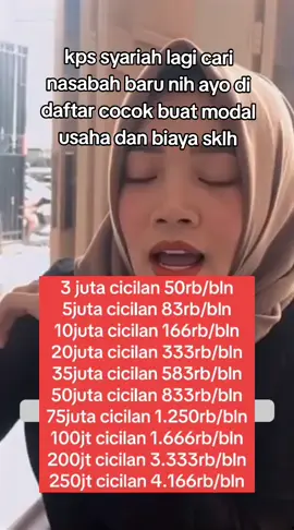 #syariah  #kps #2025 #agustus #pinjamanamanah  #pinjamantanpajaminan  #pinjamanuang #pinjamanonline  #pinjaman #koperasi #koperasimingguan  #koperasiserbausaha  #videoviral  #berandatiktok 