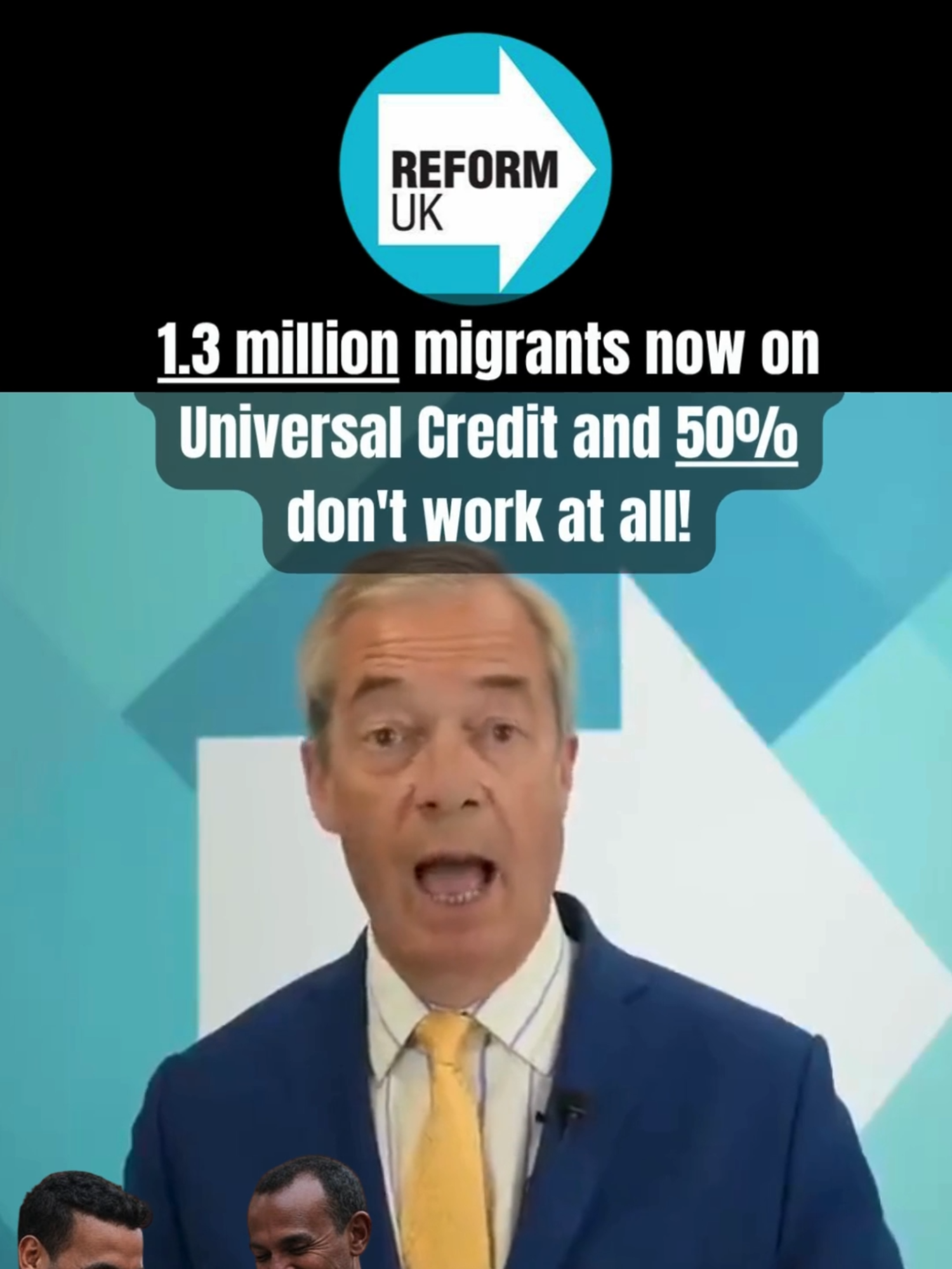 * Migrants * claiming benefits in UK are not costing taxpayers, £12,000,000,000 a year!!! #NigelFarage #ReformUK #UniversalCredit #WelfareState #MigrationCrisis #UK #Benefits