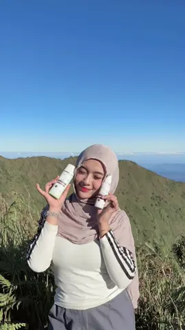 digunung pun tetep pake produk dari @Briskin Beauty Care #briskinbeautycare 