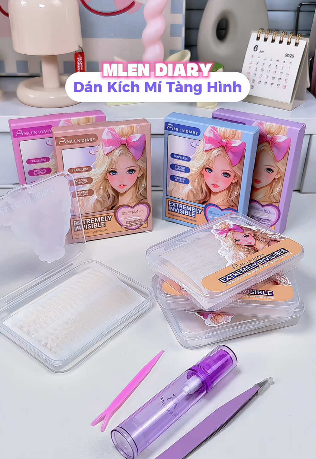 Dán mí mà chỉ khi nhìn sát mắt mới thấy biết đang dán thoii 😜 #mlendiary#kichmimlendiary#sandealchienhe#reviewlamdep#danmitanghinh#unboxing#hanhtinhunbox#makeup#tipsmakeup