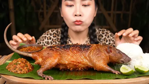 ASMR mukbang tikus🤮 #ai #food #asmr #mukbang 