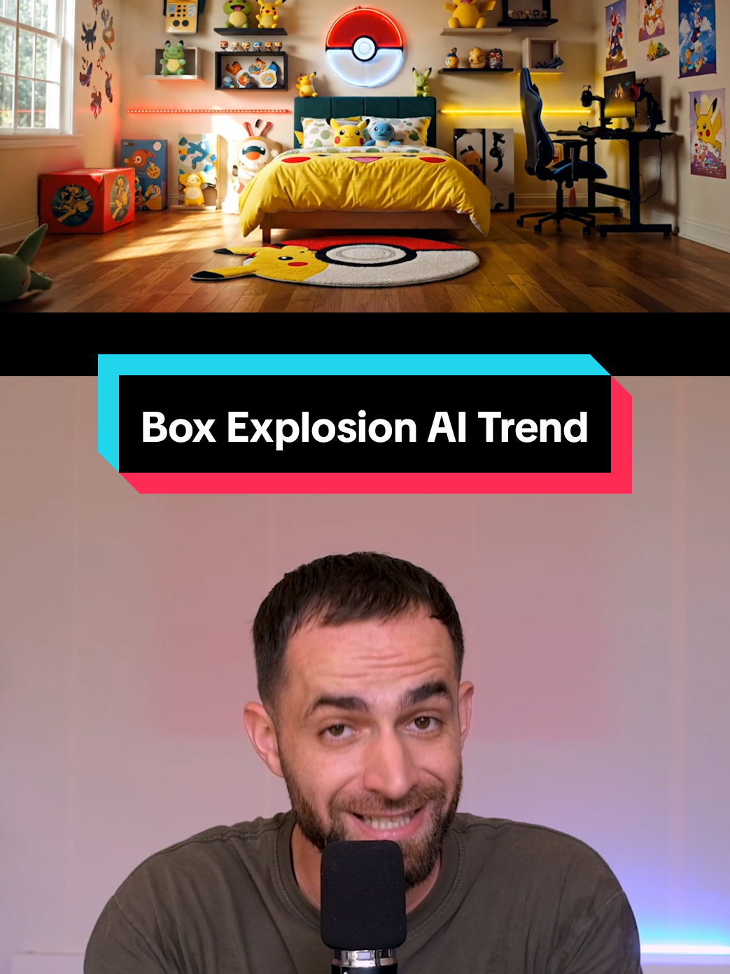 Let's make the viral Box Explosion AI Trend. Prompt: ‎{ ‎  