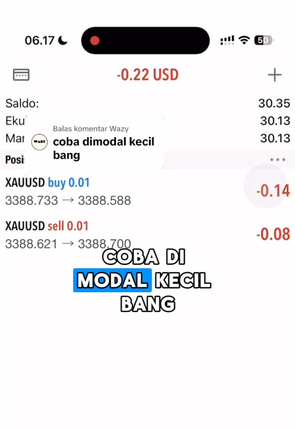 Membalas @Wazy Baru running EA dari jam 6 pagi, eh jam 1 siang udah profit $250, padahal cuma modal 500k? #autotrade24hours #robottrading #tradingotomatis #tradingforex 