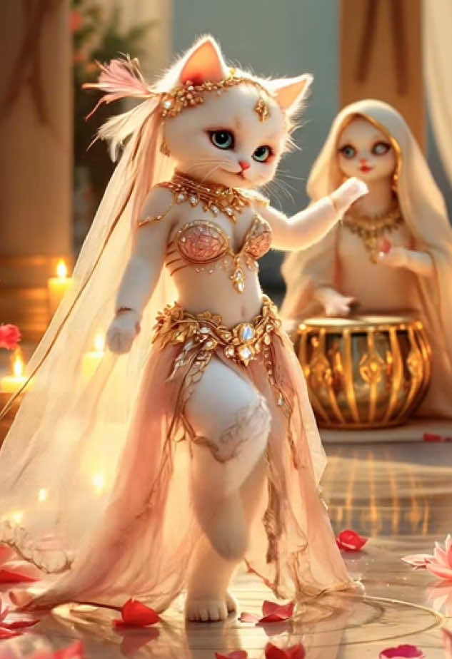 Kitten Belly Dance 25 - Dreamer Dancer #catlover #bellydancing #kittensoftiktok 