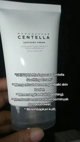 Kulit sensitif dan berminyak? SKIN1004 Centella Soothing Cream jawabannya! ✨ Bantu perkuat skin barrier dan menenangkan kulitmu. Teksturnya ringan banget! 😍 yuk dicheckout 👍 😍   #SKIN1004 #CentellaAsiatica #SoothingCream #SkinBarrier #PelembapKulit #KulitSensitif #skincarebpom 