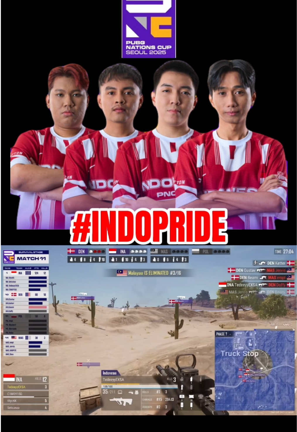 WWCD ke 4 untuk timnas PUBG indonesia 🔥❤️🔥 Match 11 Day 2 & lolos fase final!  @tRycKK @YOM1C  #kcg #KCG #kcgteam #pubg #pnc #pnc2025 #indonesia #korea #indopride #tryck #tryck #fyp 
