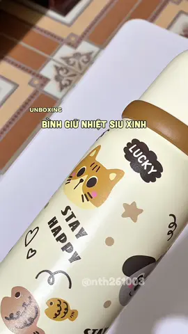 bình cute giữ nhiệt siu lâu #xh #xuhuong #xuhuongtiktok #unboxing #viral 