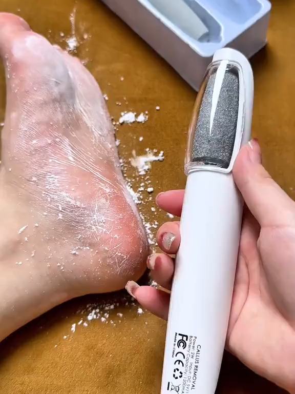 EXOVAN Electric Feet Callus Remover,Portable Electronic Foot File Pedicure Tools,Waterproof Foot Scrubber File,Pedi Foot Care for Dead,Hard Cracked Dry Skin Manicure Nail Nail Care Cutics Nail Art#fyp #fypシ #tiktokshop #tiktok #tiktokshopfinds