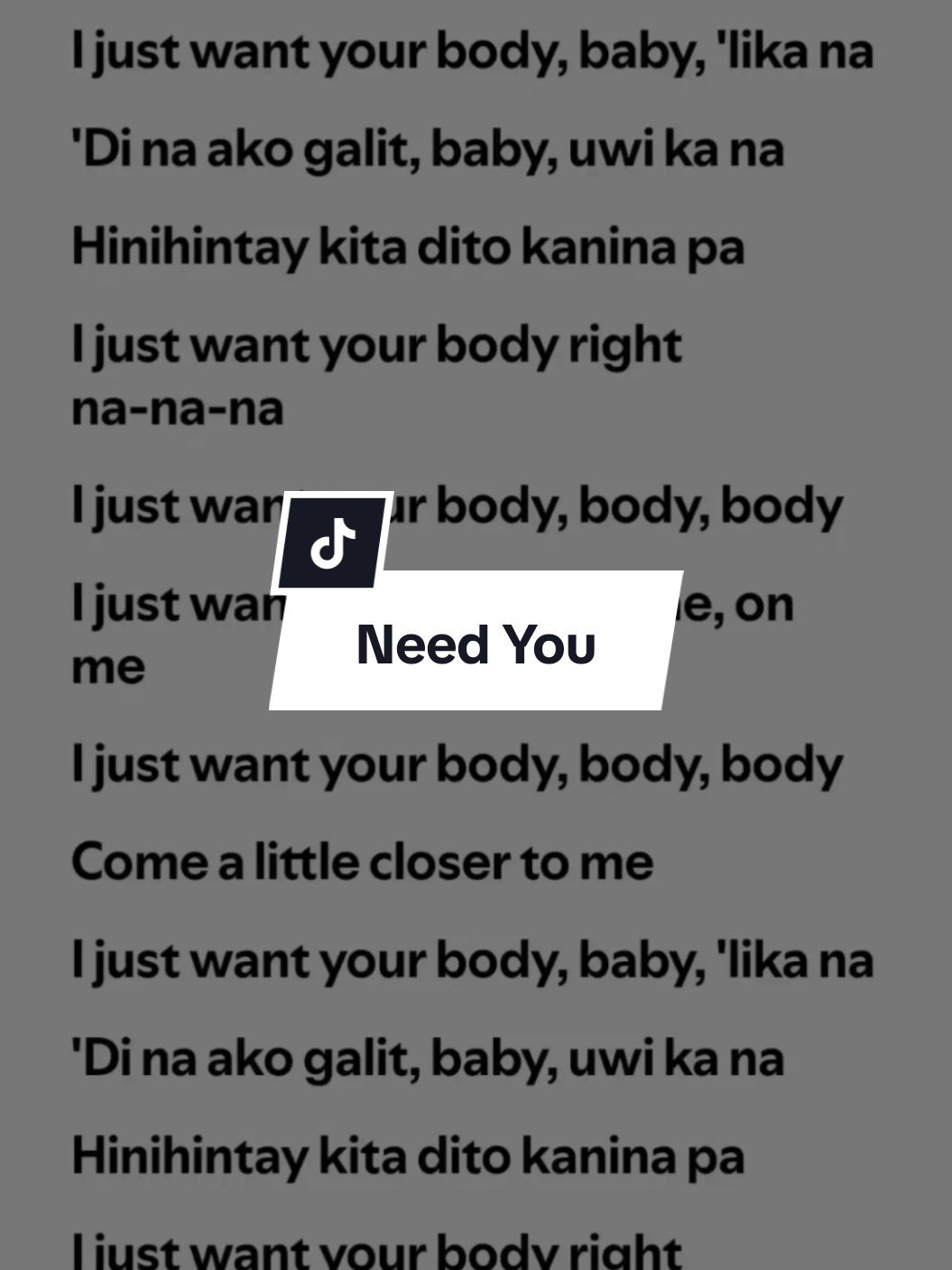Need You lyrics by Ex Battalion, Skusta Clee, JRoa & Bosx1ne #spotify #lyrics #songlyrics #fyp #fullsong #fulllyrics #needyou #exbatallion #skustaclee #JRoa #bosx1ne #music_lyrics1594 