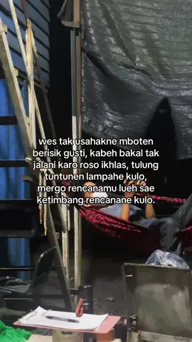 isine mung manut, ikhlas, bersyukur.