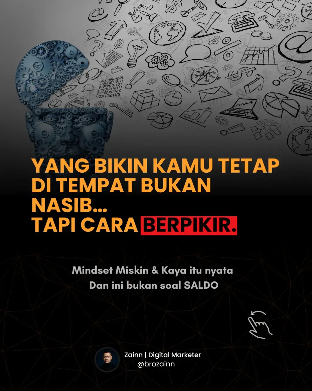 Banyak orang kejar uang, tapi lupa upgrade pikirannya. Padahal uang hanya datang ke orang yang siap secara mental. Mindset kaya bukan tentang punya miliaran. Tapi tentang jadi pribadi yang siap memantaskan diri. Yuk upgrade cara berpikirnya dulu! #mindsetkaya   #perbedaanmindset   #SelfImprovement   #belajarbisnis   #upgradediri 